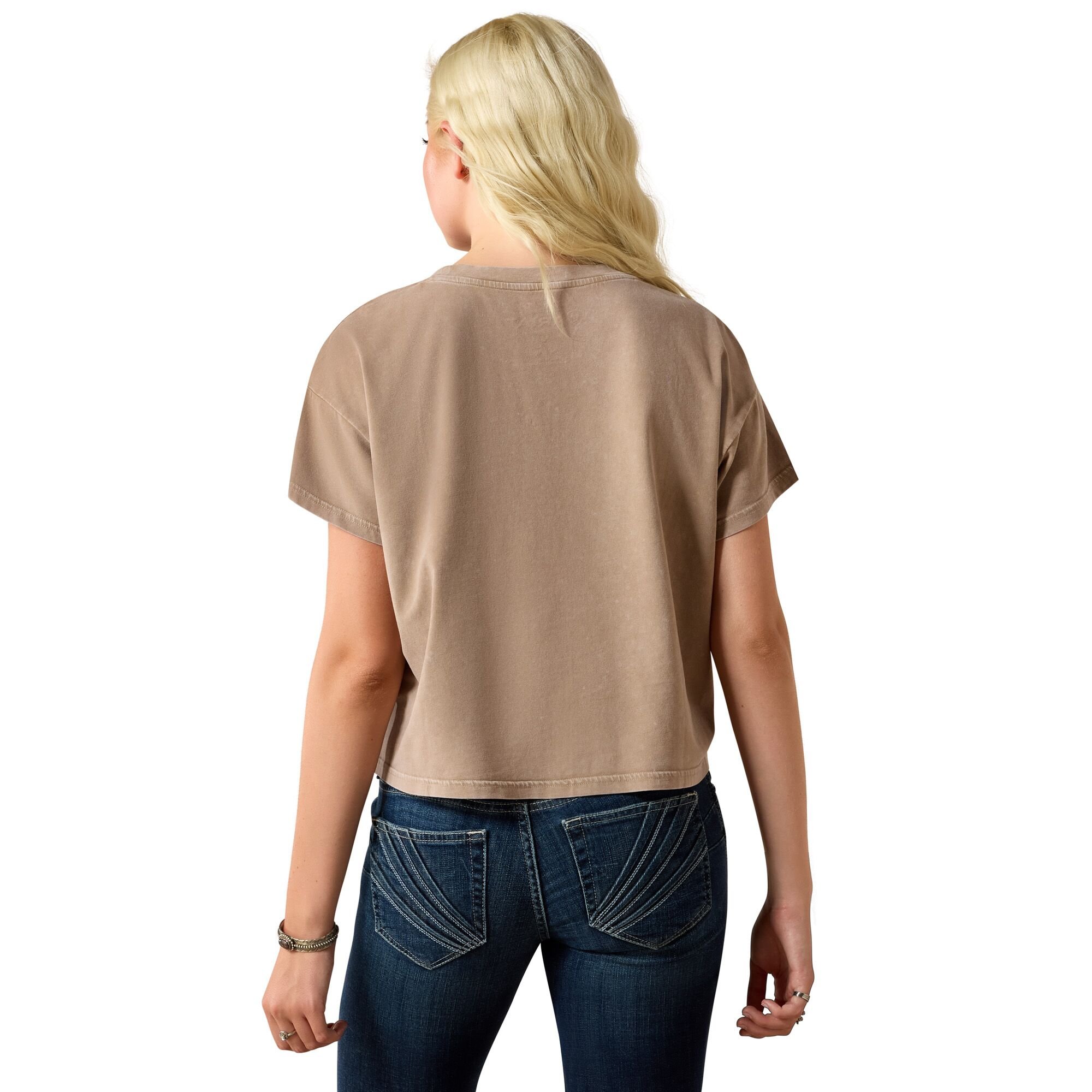 Women's Paisley Boxy Crop T-Shirt