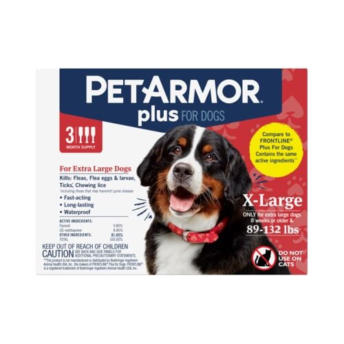 Petarmor Plus for Dog Treatment 89 to 132lbs