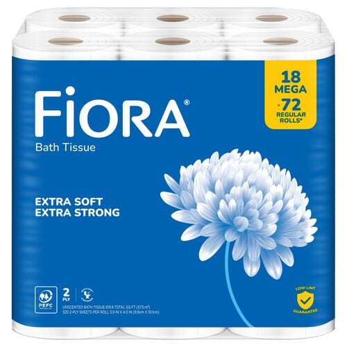 Extra Soft + Extra Stong Mega Rolls Bath Tissue - 18 Pack