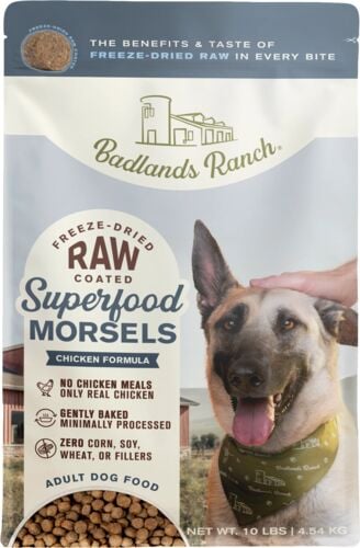 Superfood Morsels Chicken Formula Freeze-Dried Raw Adult Dog Food - 10 Lb