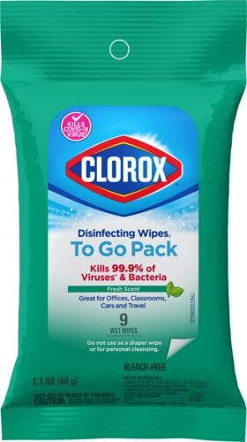 On the Go Disinfecting Wipes in Fresh Scent - 9 Count