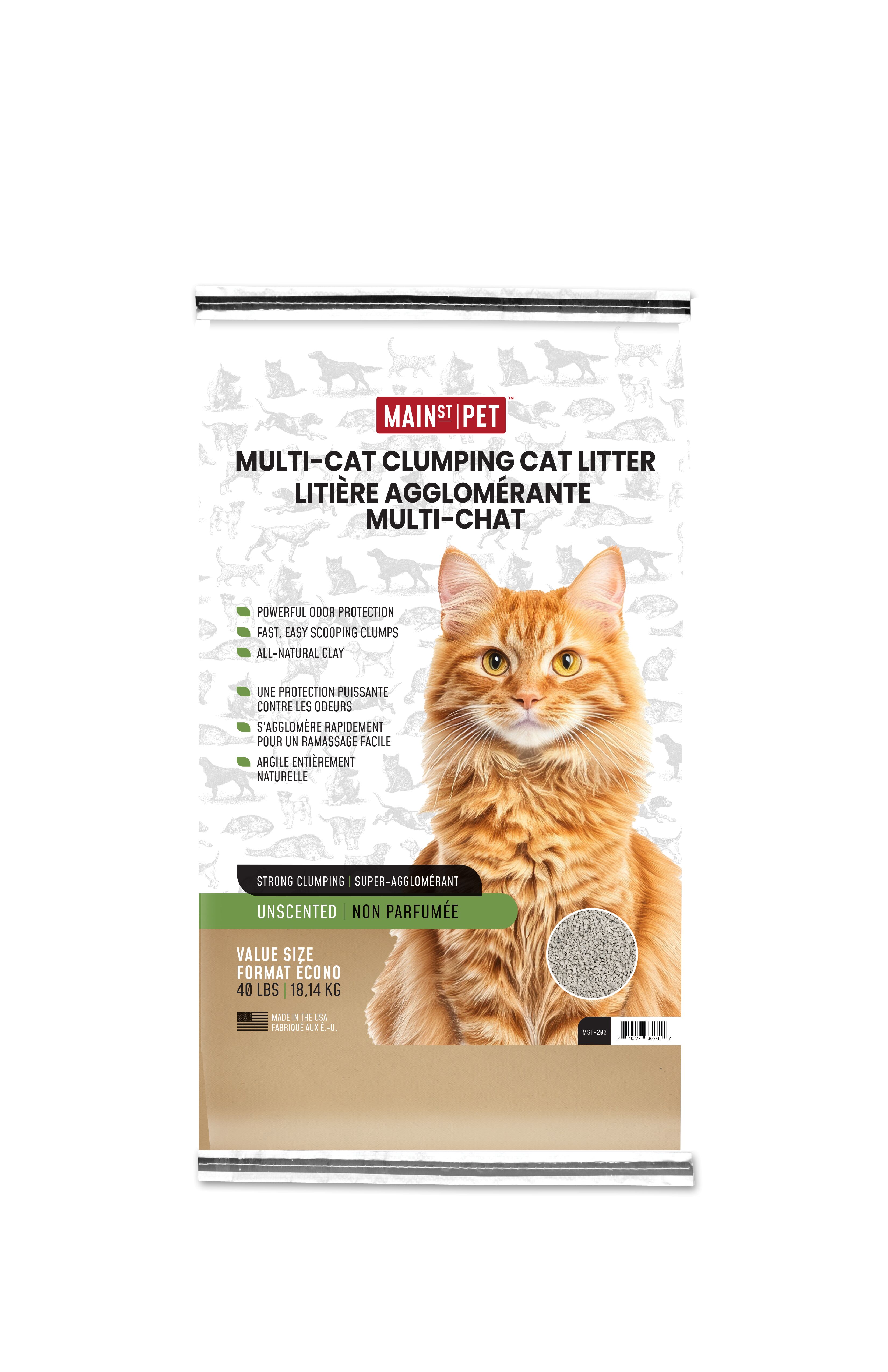 Unscented Multi-Cat Clumping Cat Litter