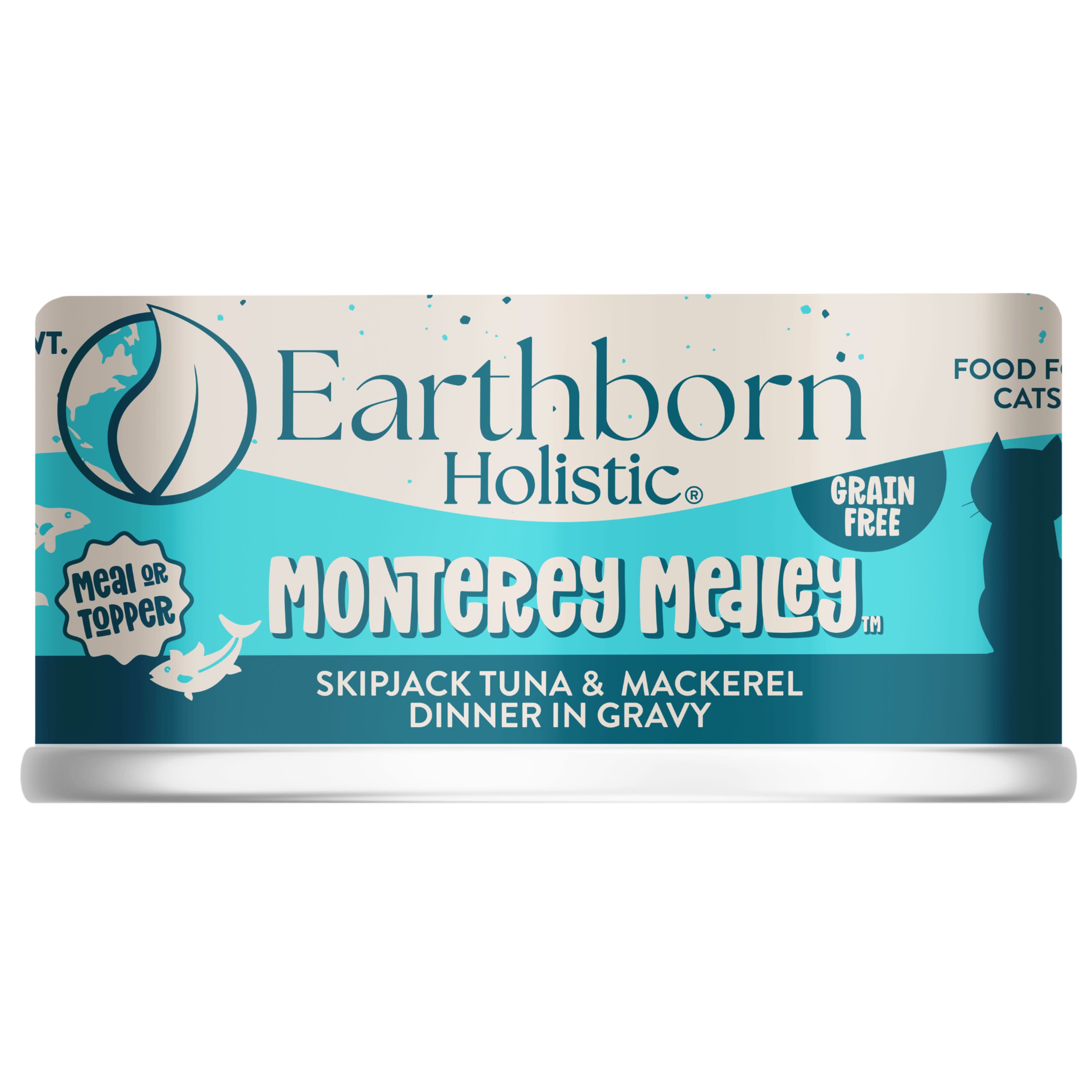 Monterey Medley Skipjack Tuna & Grilled Mackerel Dinner in Gravy Grain-Free Canned Cat Food