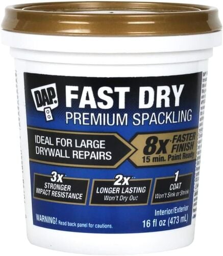 Fast Dry Premium Ready-to-Use Spackling in Off-White - 1 Pint
