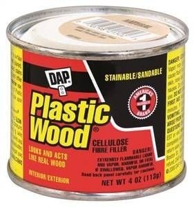 1/4 Pounds Plastic Wood Solvent Based Wood Filler