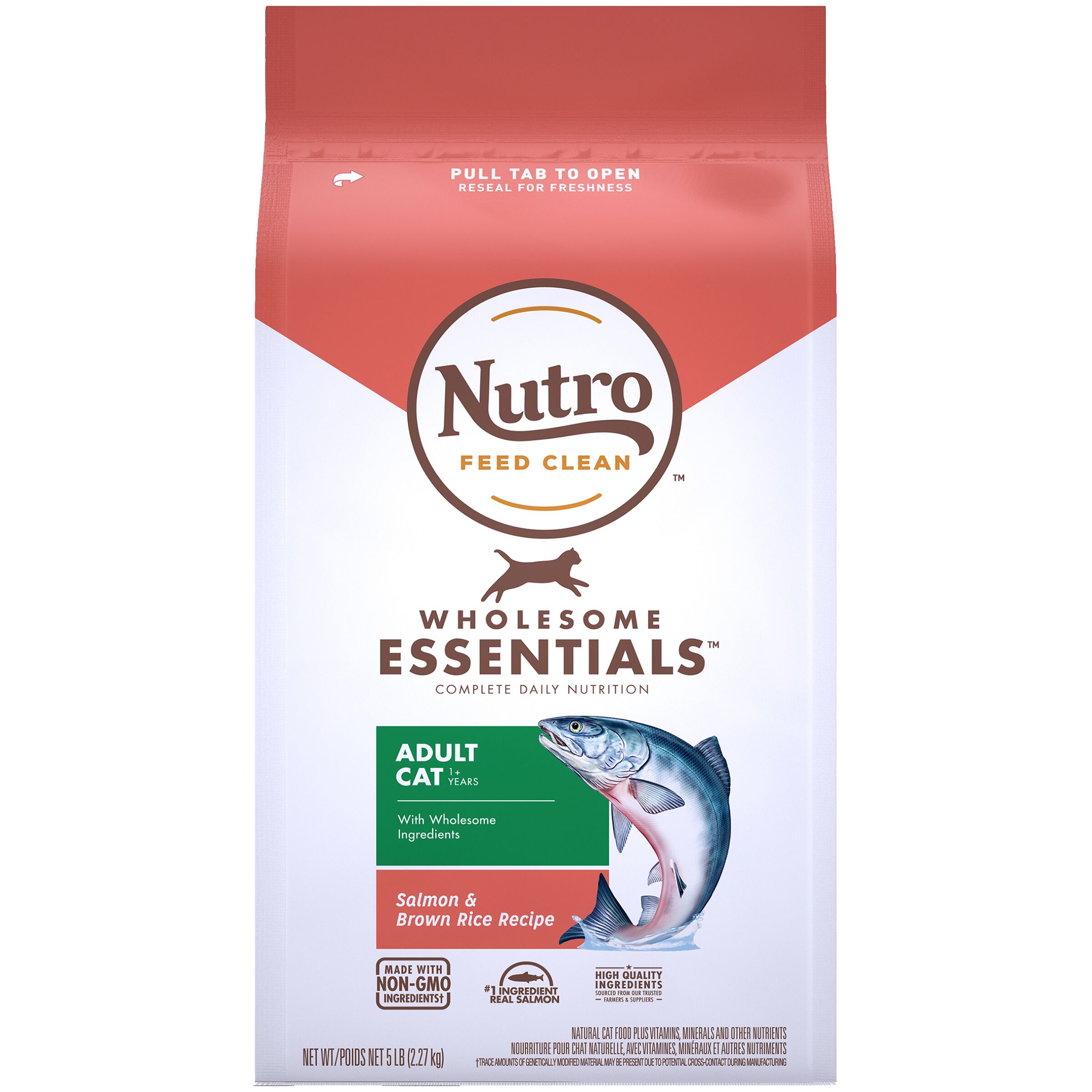 Wholesome Essentials Salmon & Brown Rice Adult Dry Cat Food