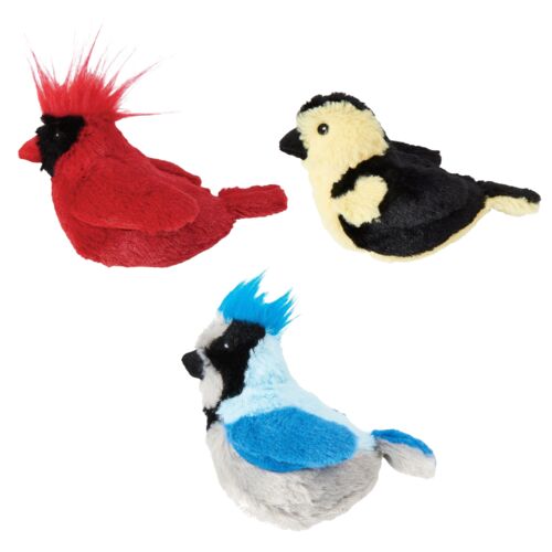 5" Plush Birds With Catnip Cat Toy