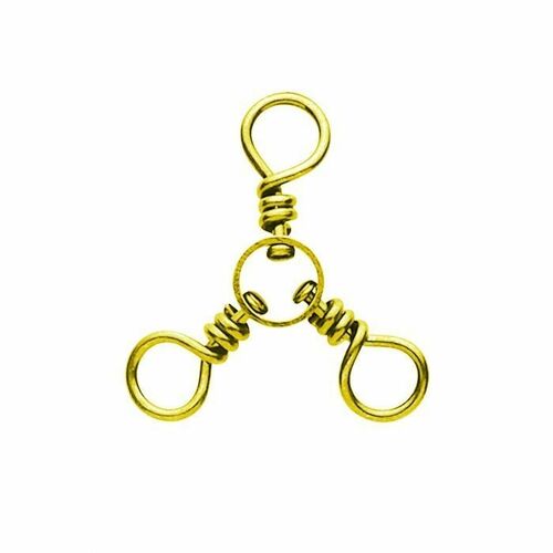 #4 Brass 3 Way Swivel 4 Pack