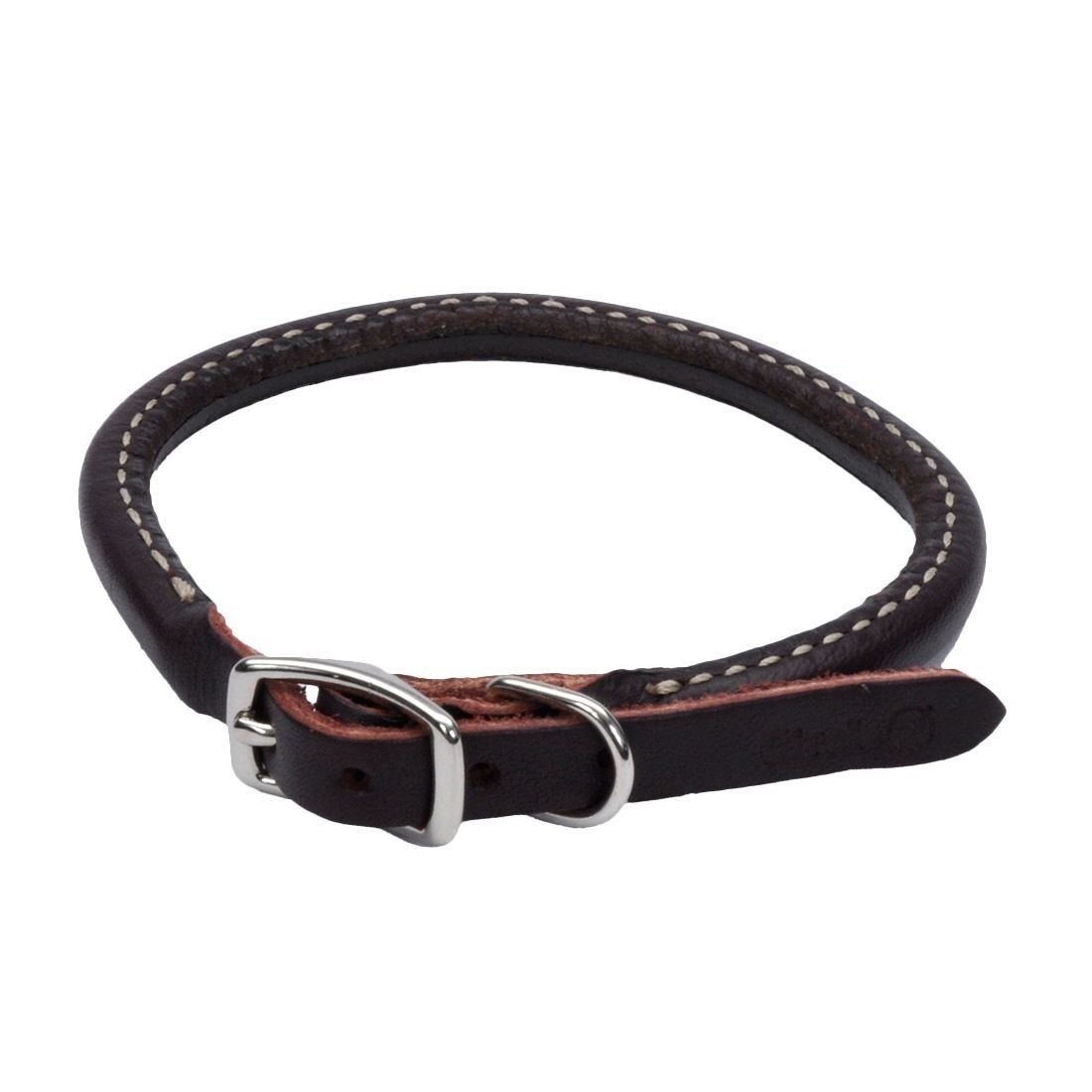 Circle T Leather Round Dog Collar