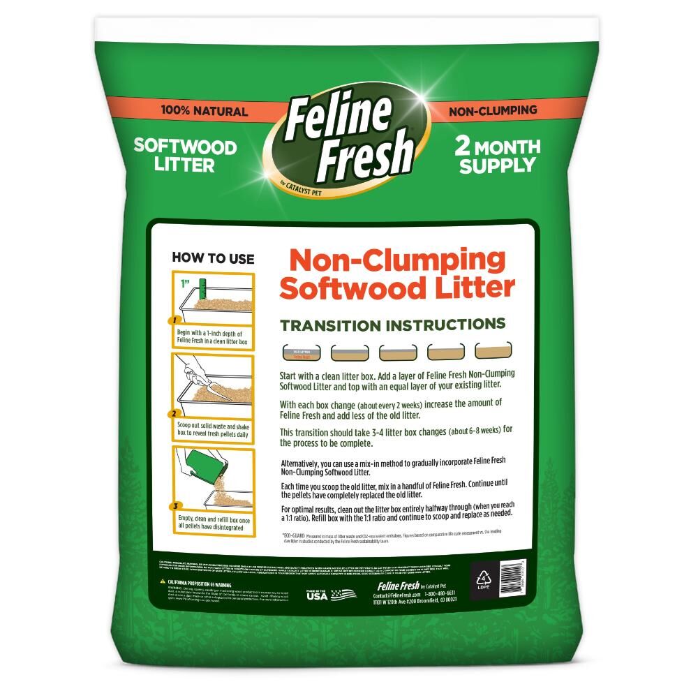 Feline Fresh Cat Natural Pine Pellet Litter - 20 lb