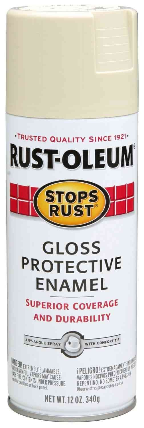 Stops Rust Protective Enamel Satin Spray Paint