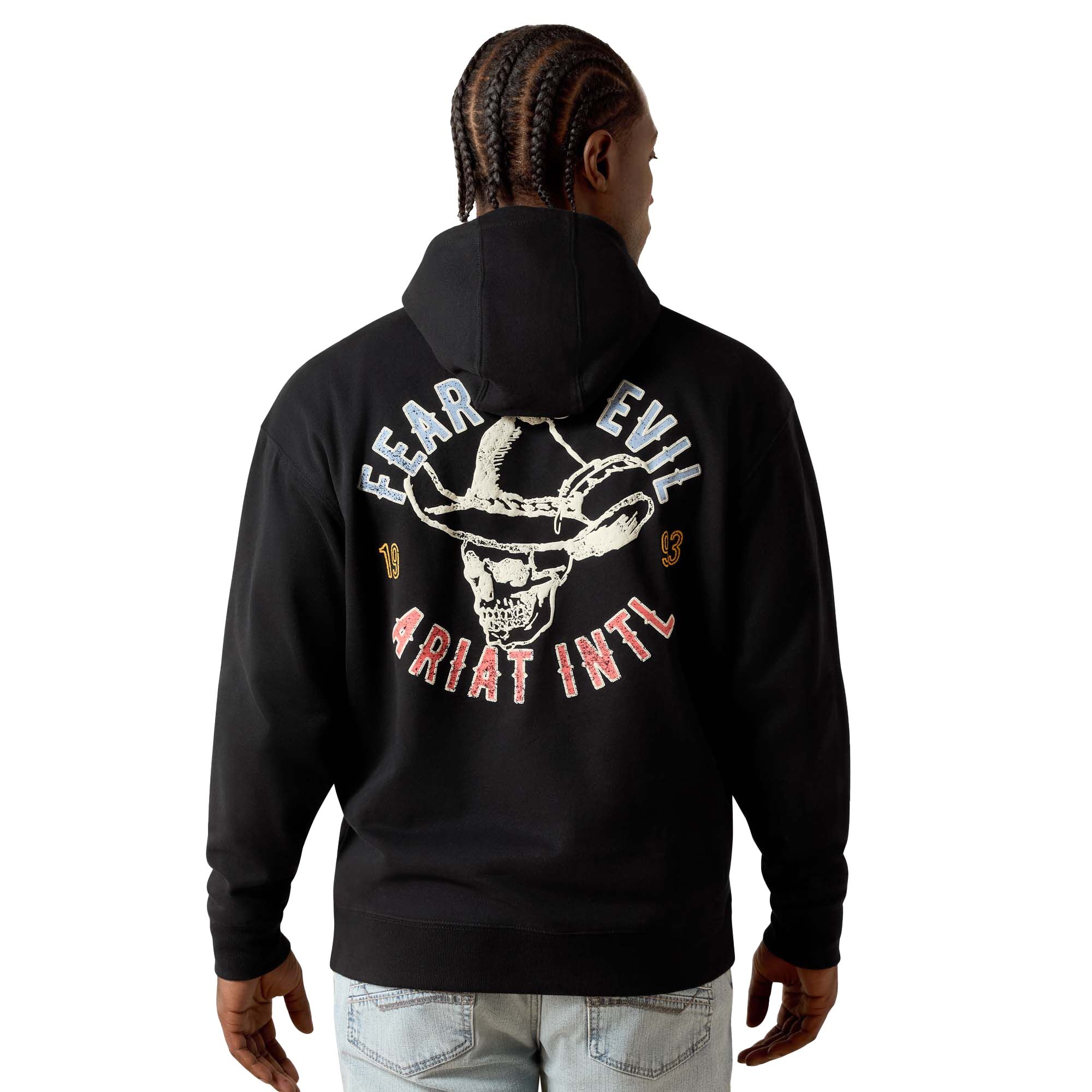 Men's Stitched Skull Hoodie