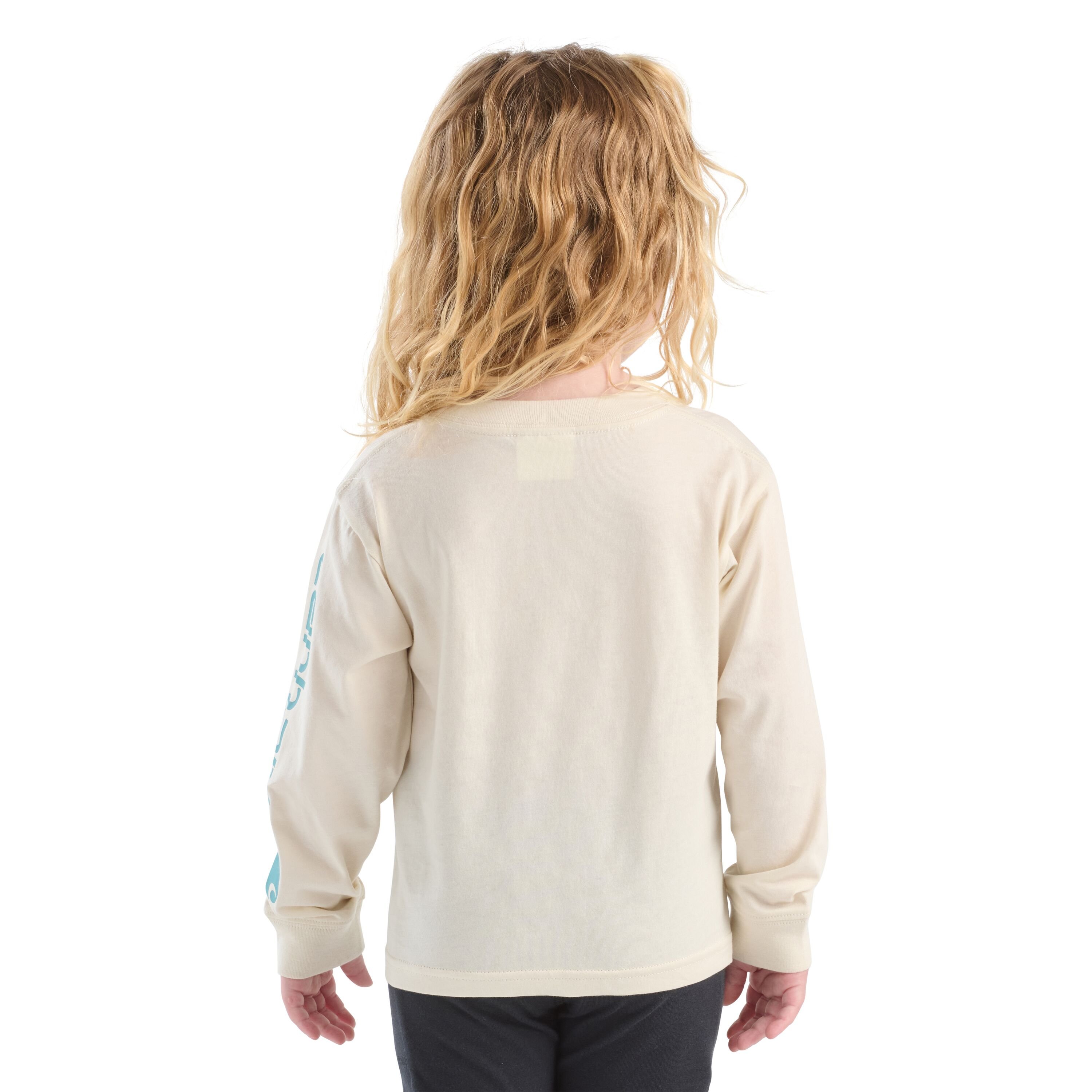 Girl's Long-Sleeve Graphic Pocket T-Shirt