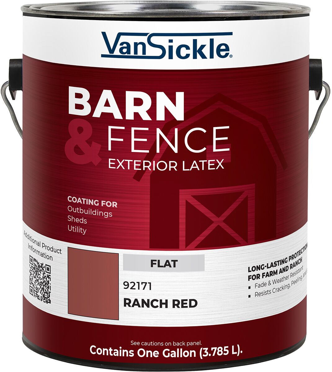 Barn & Fence Exterior Latex in Flat Ranch Red