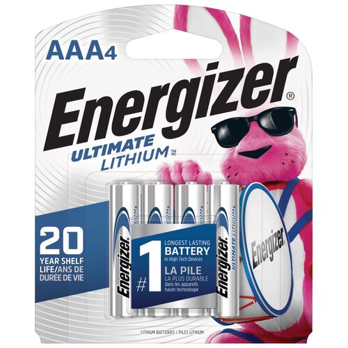 Ultimate Lithium AAA Lithium Battery - 4 Pack