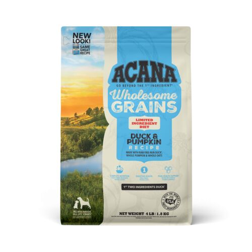 Wholesome Grains Duck & Pumpkin Dry Dog Food - 4 Lb
