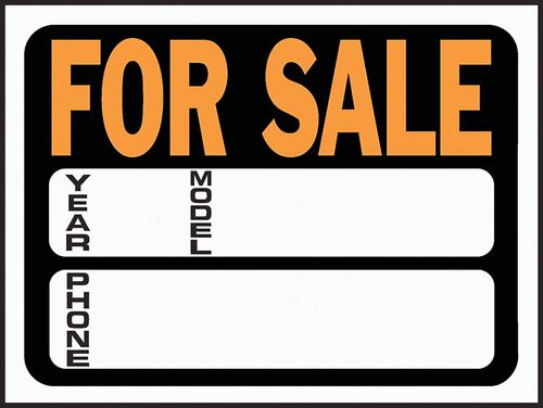 12 X 9" Weatherproof Identification Sign For Sale