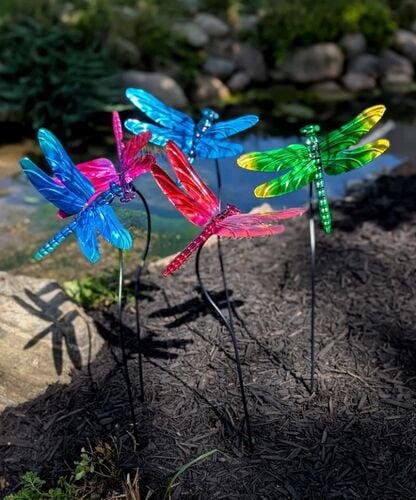 Luminous Dragonfly Decor in Assorted Colors