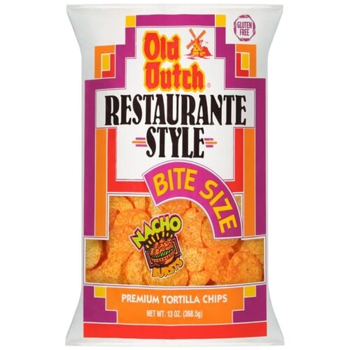 Bite Size Nacho Tortilla Chips - 13 oz