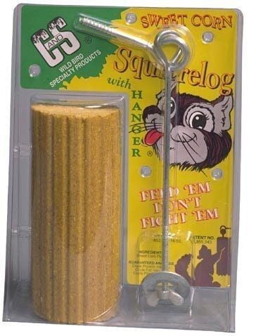 Squirrel Cornlog w/Feeder