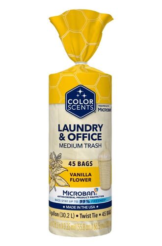 8 Gallon Vanilla Scent Twist Tie Trash Bags - 45 Count