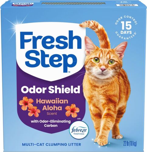 Extreme Hawaiian Aloha Febreze Scented Clumping Clay Cat Litter - 22 Lb