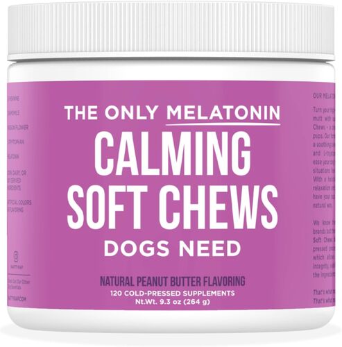 The Only Melatonin Soft Chews That Dogs Need - 120 Count