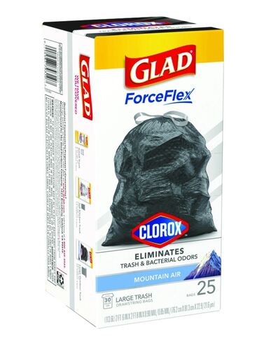 30 Gallon Clorox Mountain Air Scent Heavy Duty Drawstring Trash Bags - 25 Count