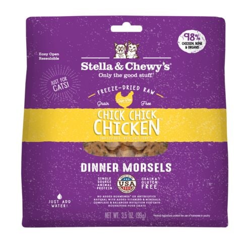 Chick Chick Chicken Freeze Dried Dinner Morsels For Cats - 3.5 oz