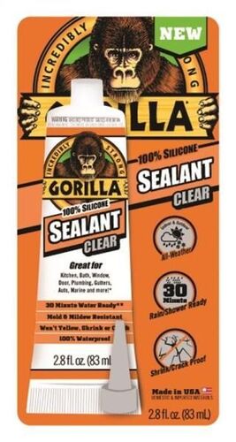 2.8 Oz  All-Weather Silicone Sealant Tube
