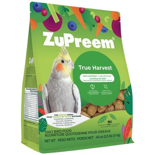 True Harvest Core Nutrition Daily Bird Food for Medium Birds - 2.5 Lb