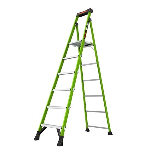 8' Safety MightyLite 2.0 Fiberglass Ladder Type IA
