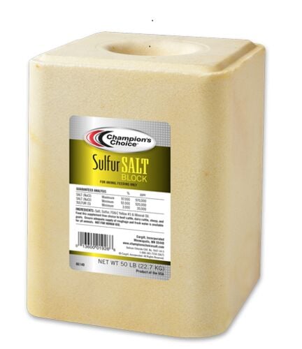 Sulfer Salt Lick Block - 50 Lb