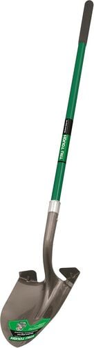 Medium-Grade Fiberglass Handle Round-Point Shovel with 7" Grip