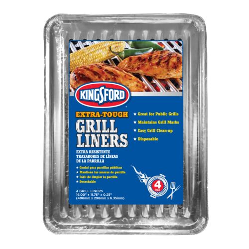 4 Pk Heavy Duty Grill Liners