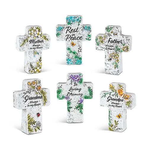 5.5" Floral Cross - Assorted