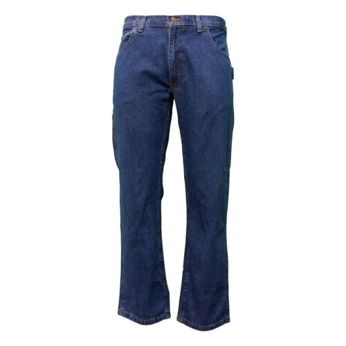 Key Men's Performance Comfort Denim Dungaree in Indigo Denim