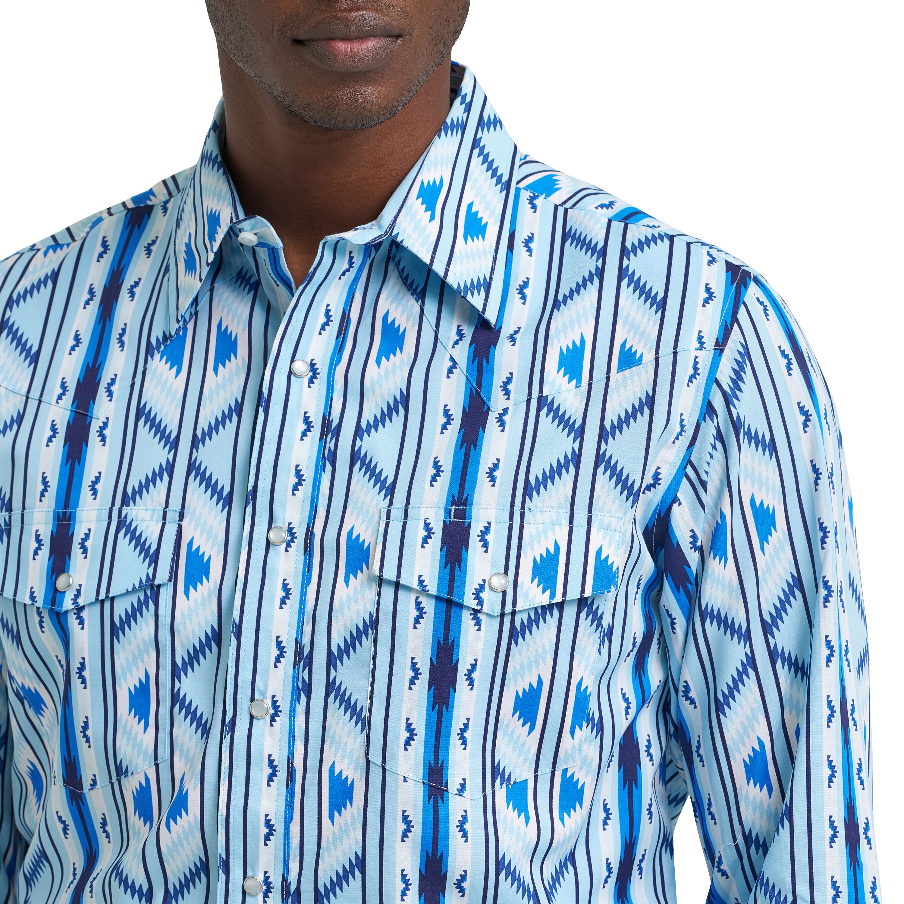 Men's Checotah Long Sleeve Western Snap Printed Shirt