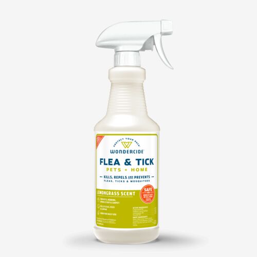 Lemongrass Flea & Tick Spray for Pets + Home with Natural Essential Oils - 16 oz
