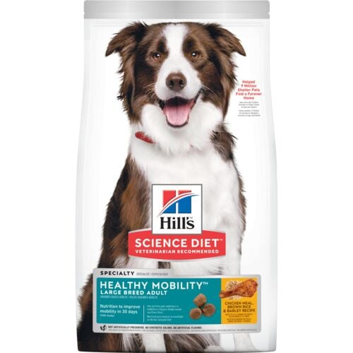 Adult Healthy Mobility Large Breed Chicken Meal Brown Rice & Barley Recipe Dog Food - 30 Lb