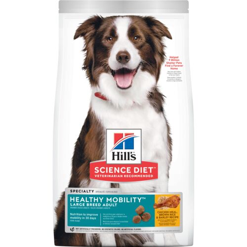 Adult Healthy Mobility Large Breed Chicken Meal Brown Rice & Barley Recipe Dog Food - 30 Lb