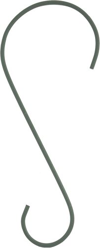 12" Rust-Resistant Metal Hook in Green