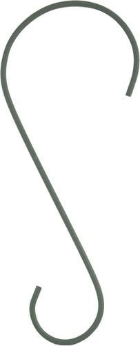 12" Rust-Resistant Metal Hook in Green