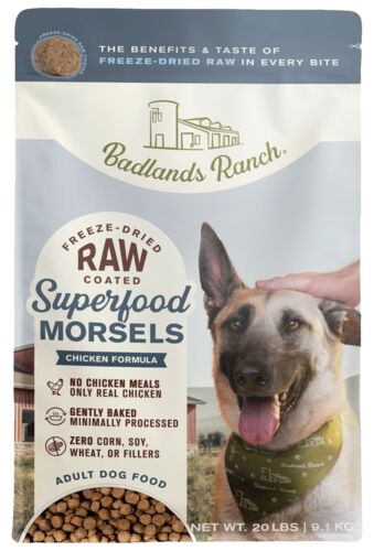 Superfood Morsels Chicken Formula Coated Freeze-Dried Raw Dog Food - 20 Lb