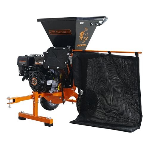 POWER by Marlon V2 Series 3" 7HP 209cc Disk Chipper Shredder (Chip Bag Included)