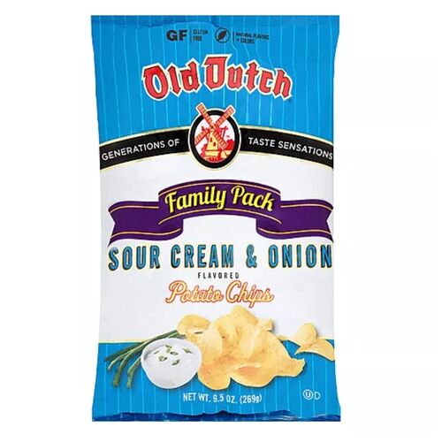 Sour Cream & Onion Potato Chips - 9.5 oz
