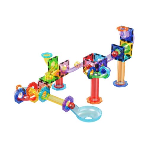 Marble Run Building Block Connecting Set - 60 Pieces