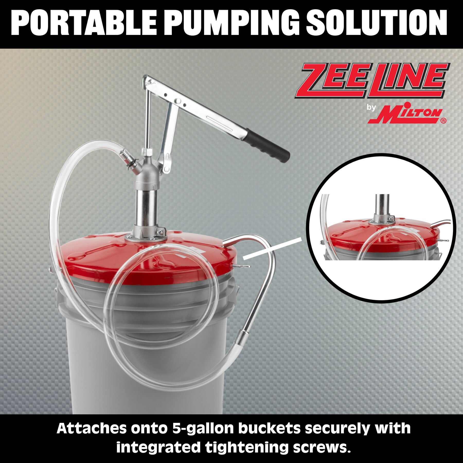 ZeeLine Powder Coated Gear Lube Pump with 4' Hose