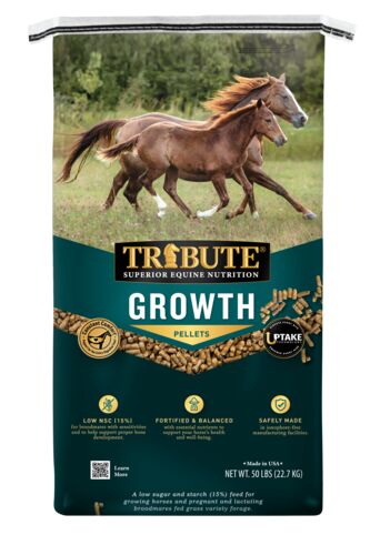 Growth Pelleted Low NSC Horse Feed for Mares & Foals - 50 lb