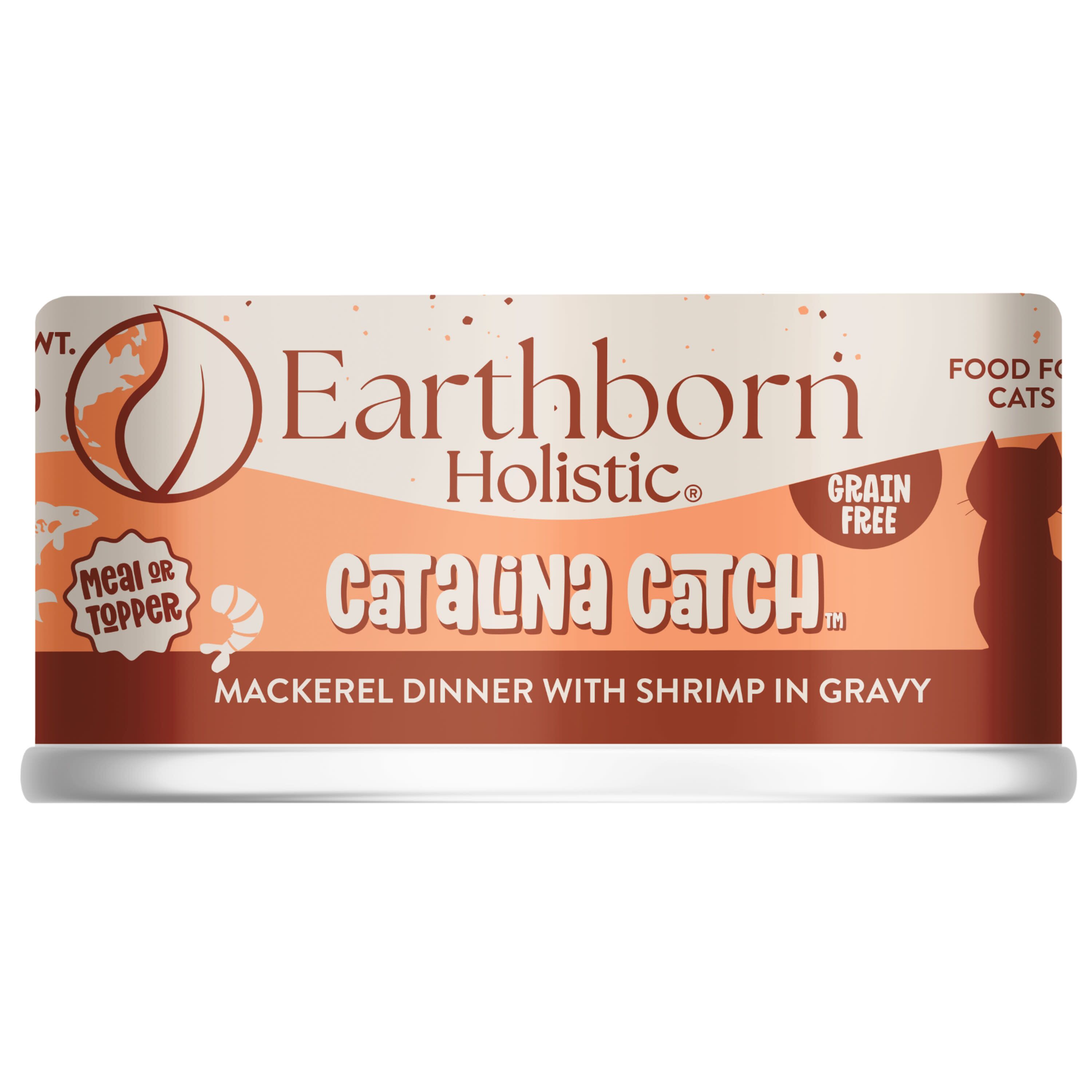 Catalina Catch Mackerel Dinner with Shrimp in Gravy Grain-Free Canned Cat Food